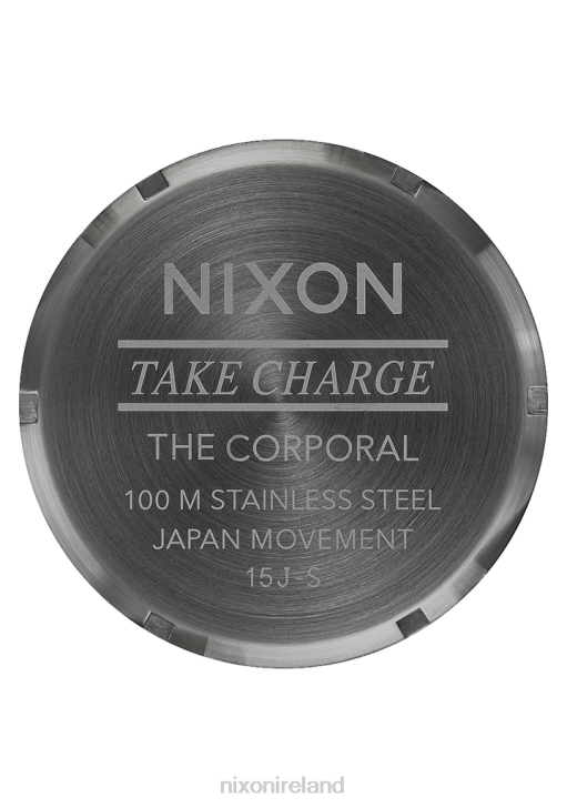 Watch IE Nixon Corporal Stainless Steel Red/Gunmetal 688T69