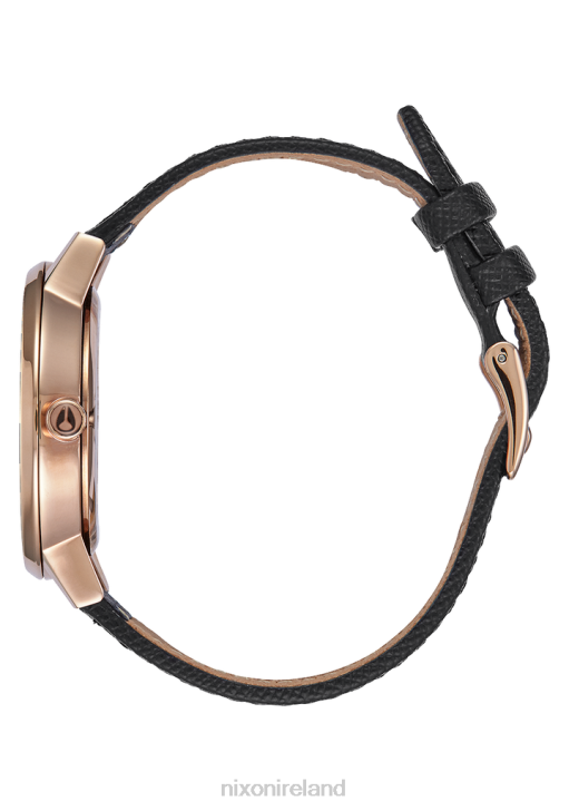 Watch IE Nixon Kensington Leather Rose Gold/Black 688T235