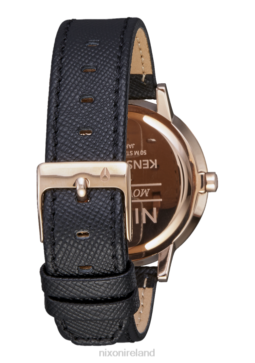Watch IE Nixon Kensington Leather Rose Gold/Black 688T235