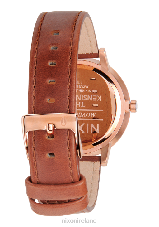 Watch IE Nixon Kensington Leather Rose Gold/White 688T234