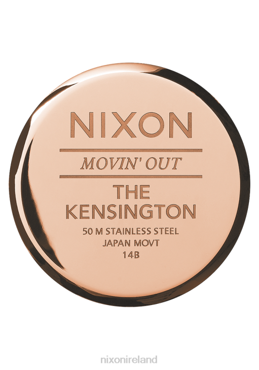 Watch IE Nixon Kensington Leather Rose Gold/White 688T234