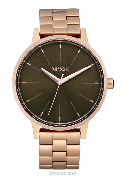 Watch IE Nixon Kensington Rose Gold/Olive Sunray 688T233
