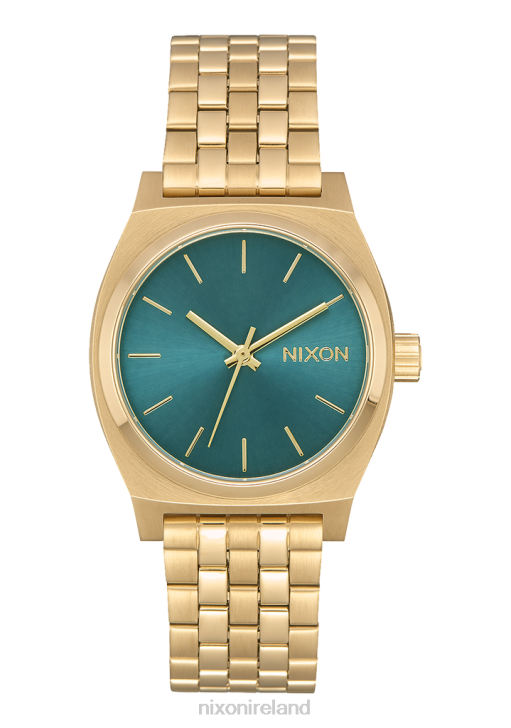 Watch IE Nixon Medium Time Teller Light Gold/Turquoise 688T225