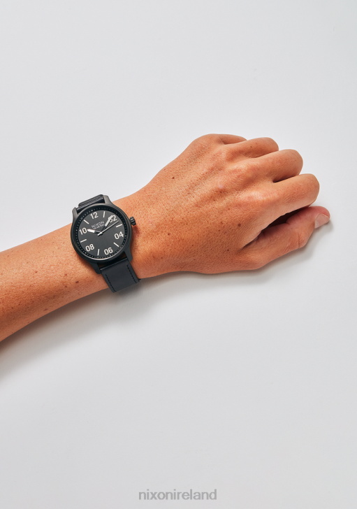 Watch IE Nixon Patrol Leather Black/Silver 688T106