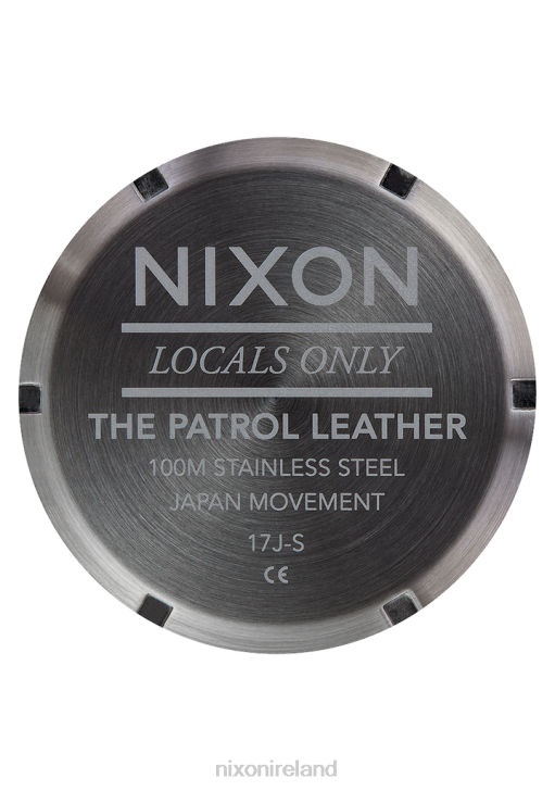Watch IE Nixon Patrol Leather Gunmetal/Gold 688T104
