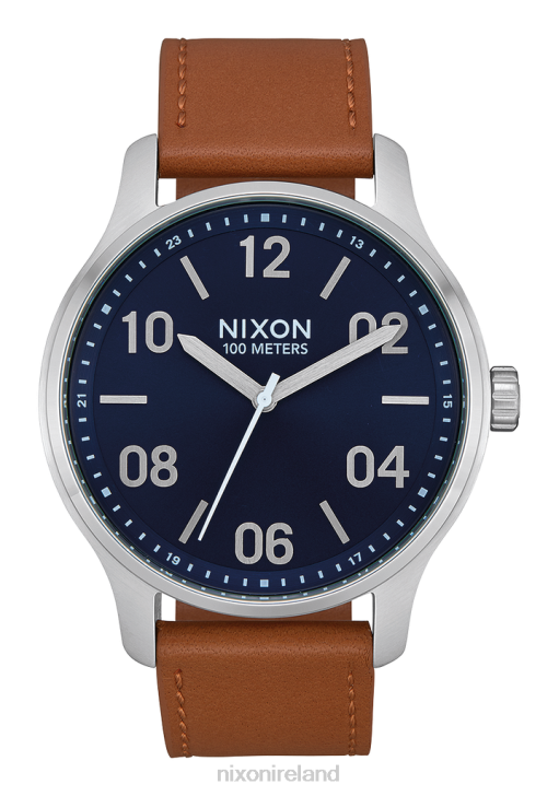 Watch IE Nixon Patrol Leather Navy/Saddle 688T105