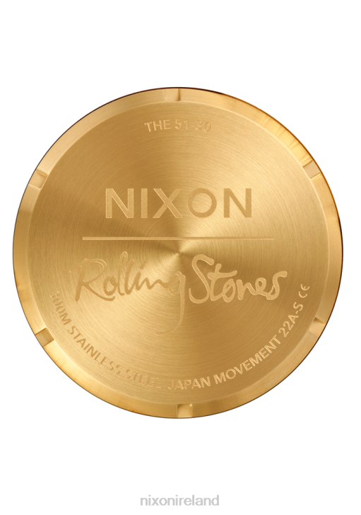 Watch IE Nixon Rolling Stones 51-30 Gold/Black 688T122
