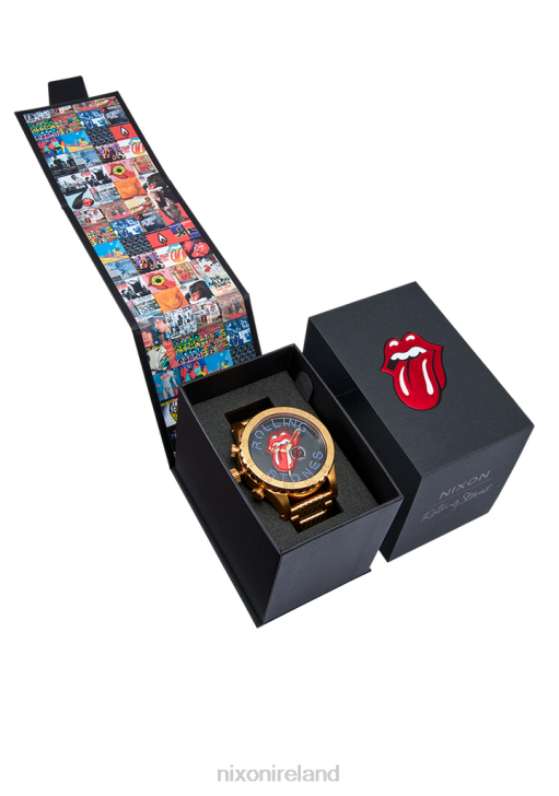 Watch IE Nixon Rolling Stones 51-30 Gold/Black 688T122