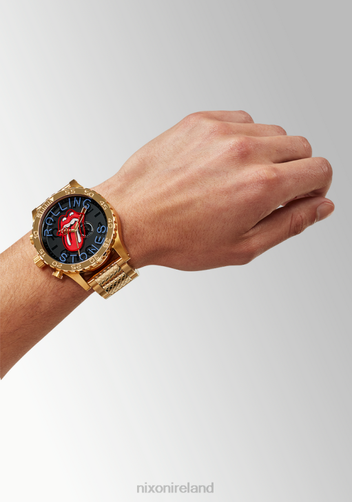 Watch IE Nixon Rolling Stones 51-30 Gold/Black 688T122