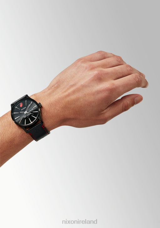 Watch IE Nixon Rolling Stones Sentry Leather All Black 688T132