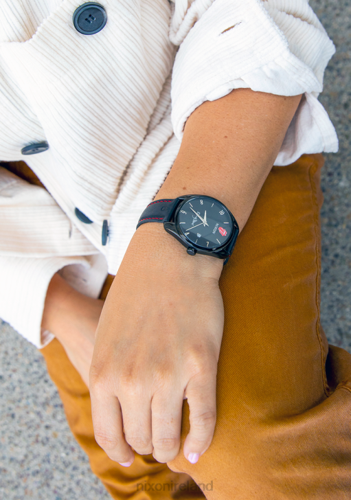 Watch IE Nixon Rolling Stones Thalia Leather All Black 688T265