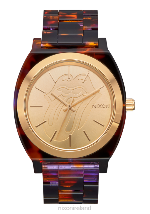 Watch IE Nixon Rolling Stones Time Teller Acetate Multi/Gold 688T256