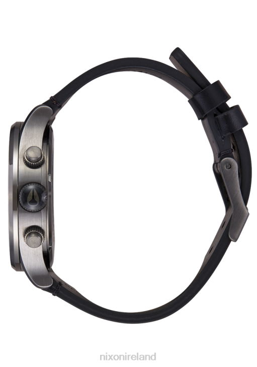 Watch IE Nixon Sentry Chrono Leather All Gunmetal/Black 688T109