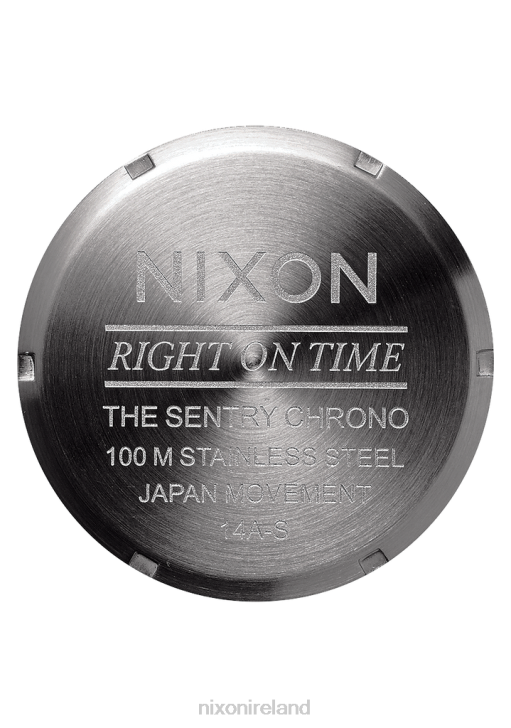 Watch IE Nixon Sentry Chrono Leather All Gunmetal/Black 688T109
