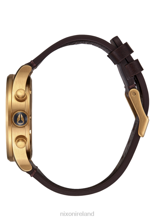 Watch IE Nixon Sentry Chrono Leather Gold/Indigo/Brown 688T108