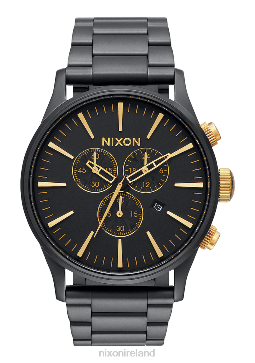 Watch IE Nixon Sentry Chrono Matte Black/Gold 688T74