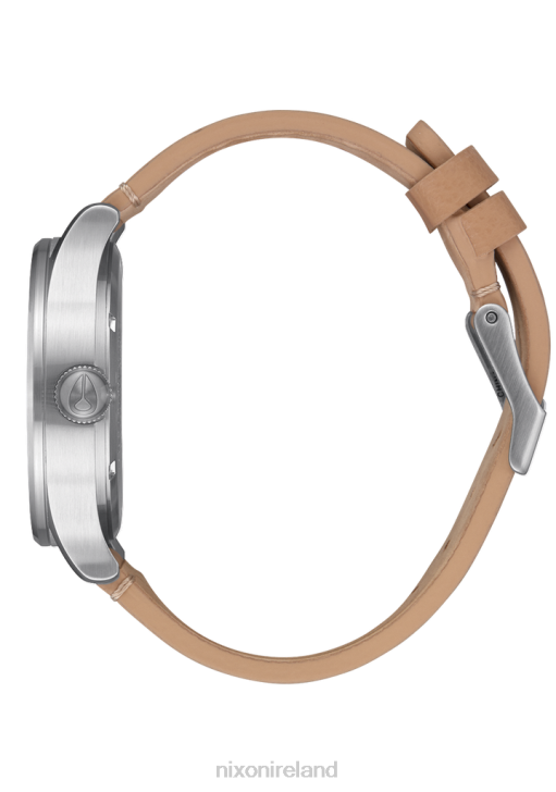 Watch IE Nixon Sentry Leather All Silver/Tan 688T57
