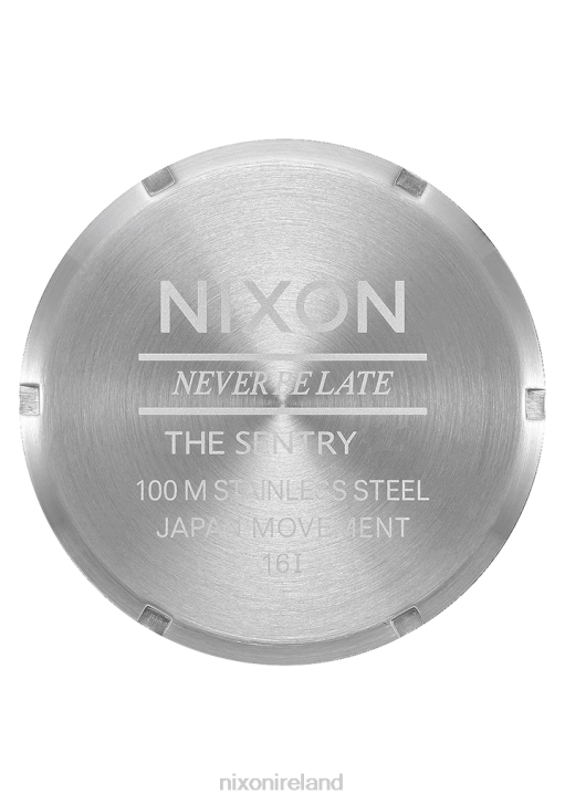 Watch IE Nixon Sentry Leather All Silver/Tan 688T57