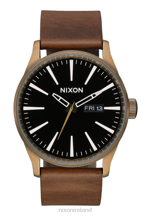 Watch IE Nixon Sentry Leather Brass/Black/Brown 688T49