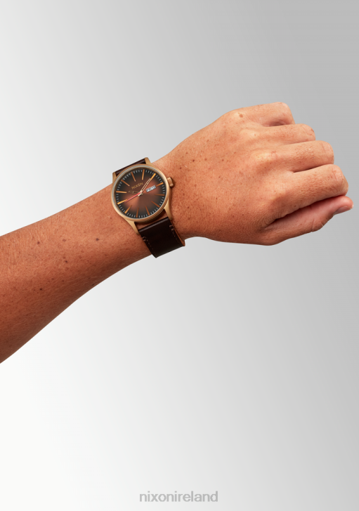 Watch IE Nixon Sentry Leather Bronze/Black 688T59