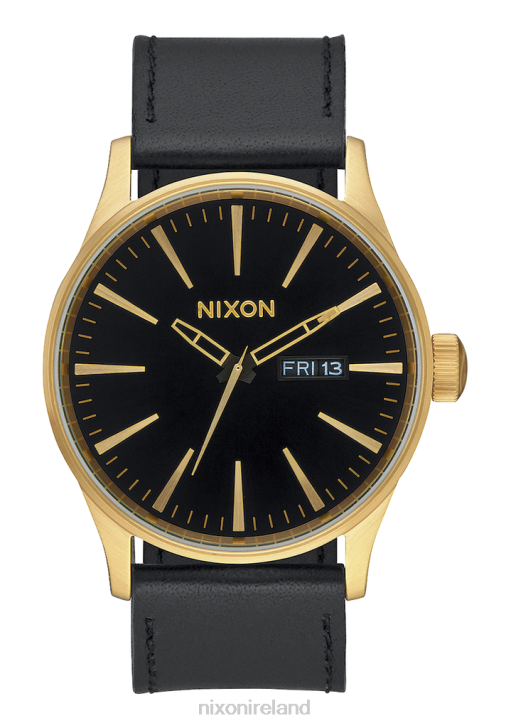 Watch IE Nixon Sentry Leather Gold/Black 688T53