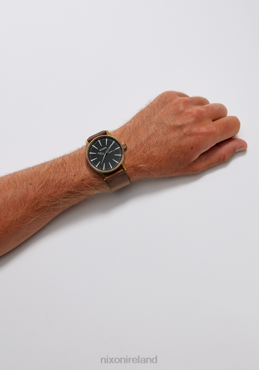 Watch IE Nixon Sentry Leather Gold/Black 688T53