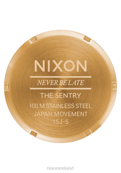 Watch IE Nixon Sentry Leather Gold/Indigo/Brown 688T56