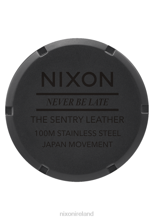 Watch IE Nixon Sentry Leather Matte Black/Gold 688T48