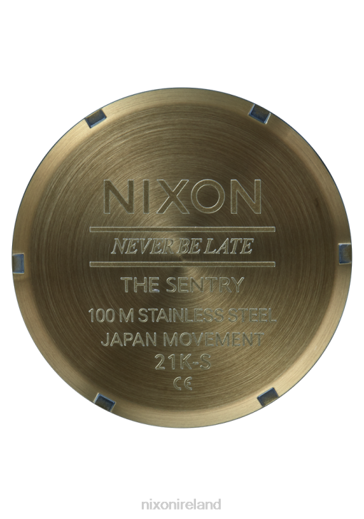 Watch IE Nixon Sentry Leather Vintage White/Surplus 688T58