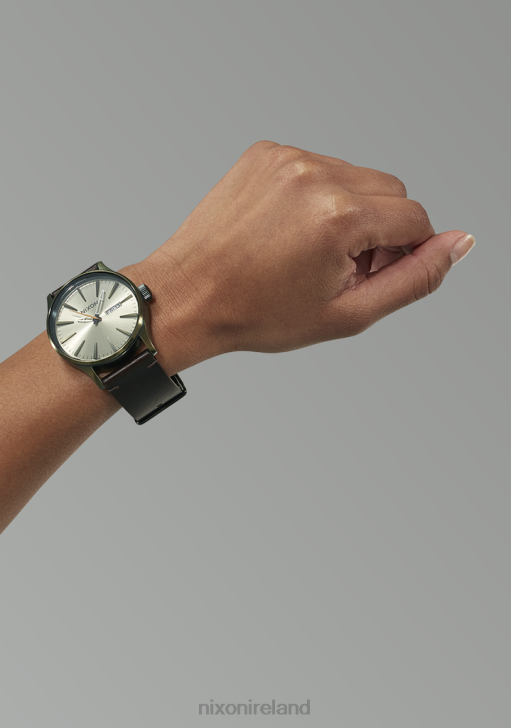 Watch IE Nixon Sentry Leather Vintage White/Surplus 688T58