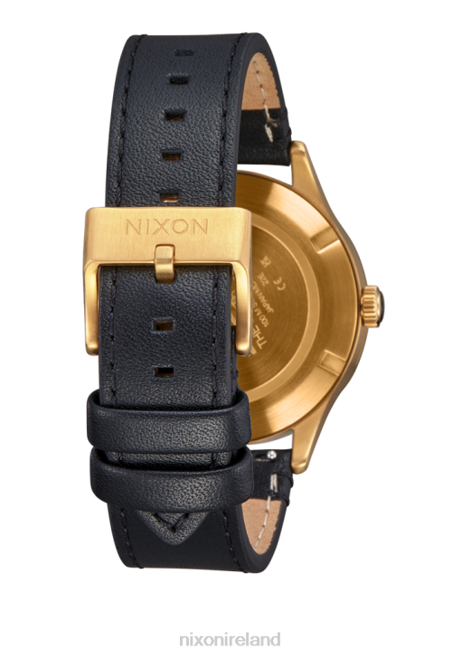 Watch IE Nixon Sentry Solar Leather All Gold/Black 688T94