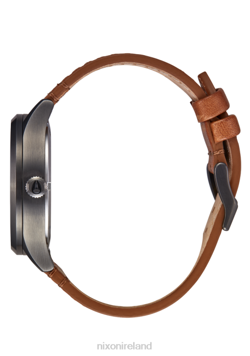 Watch IE Nixon Sentry Solar Leather Gunmetal 688T93