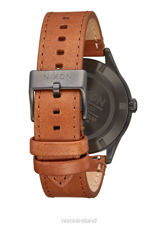Watch IE Nixon Sentry Solar Leather Gunmetal 688T93