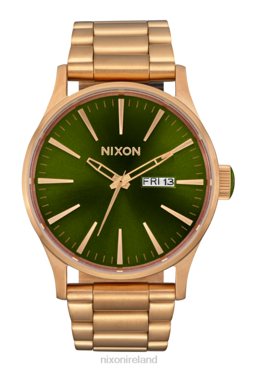 Watch IE Nixon Sentry Stainless Steel Gold/Green Sunray 688T3