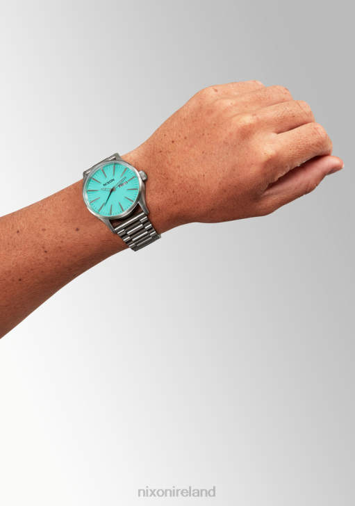 Watch IE Nixon Sentry Stainless Steel Silver/Turquoise 688T11