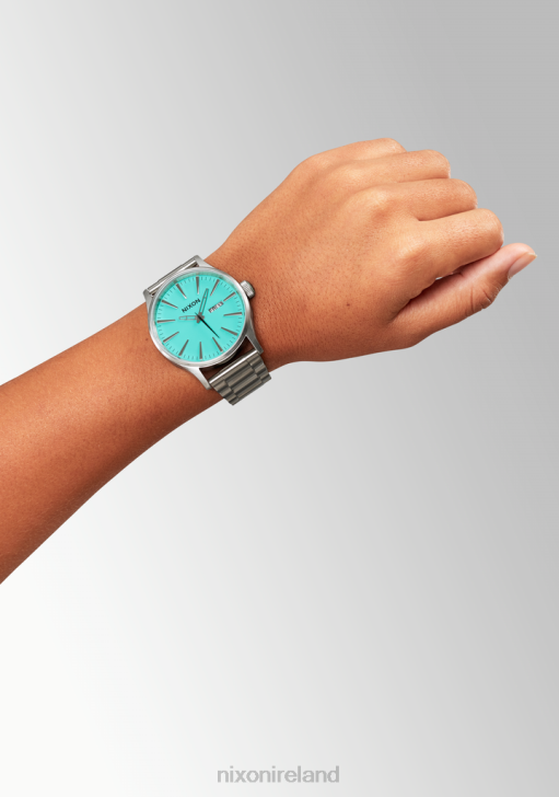 Watch IE Nixon Sentry Stainless Steel Silver/Turquoise 688T11