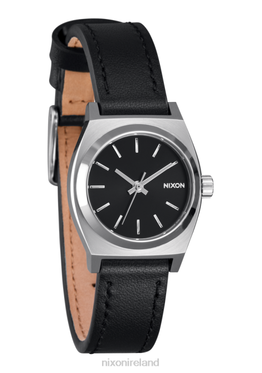 Watch IE Nixon Small Time Teller Leather Silver/Black 688T264