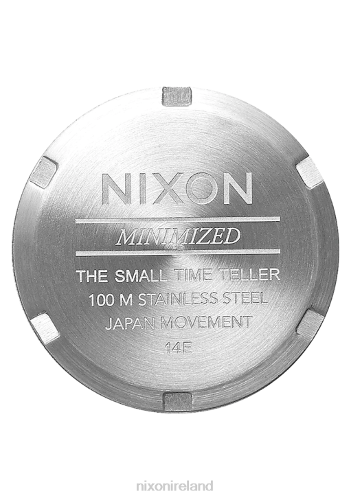 Watch IE Nixon Small Time Teller Leather Silver/Black 688T264