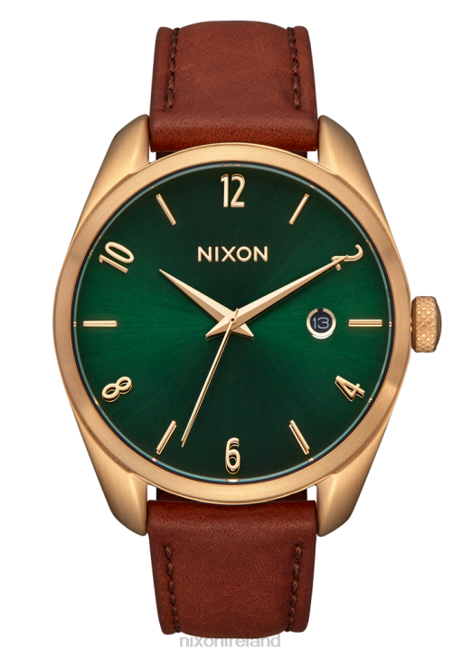 Watch IE Nixon Thalia Leather All Gold/Green Sunray 688T257