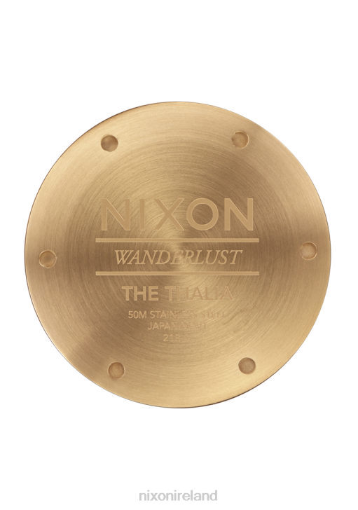 Watch IE Nixon Thalia Leather All Gold/Green Sunray 688T257