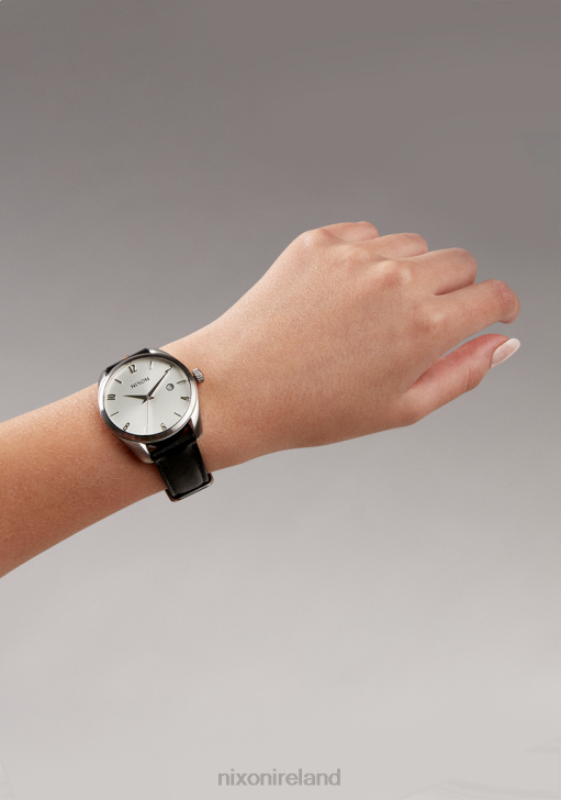 Watch IE Nixon Thalia Leather Silver/Black 688T261