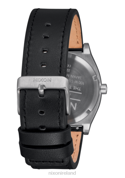 Watch IE Nixon Time Teller Leather Silver/Black 688T130