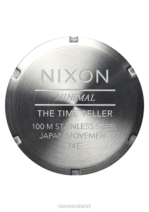 Watch IE Nixon Time Teller Leather Silver/Black 688T130