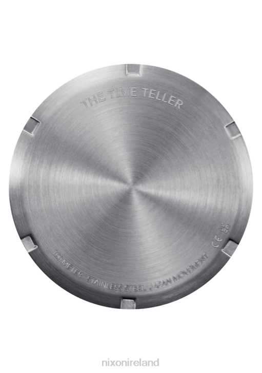 Watch IE Nixon Time Teller Leather Silver/Black 688T130