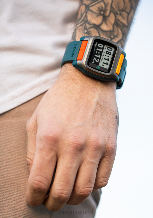 Watch IE Nixon High Tide Light Gunmetal/Teal 688T201