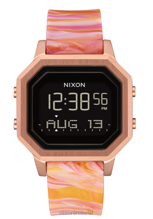 Watch IE Nixon Siren Stainless Steel Rose Gold/Pink Marble 688T211